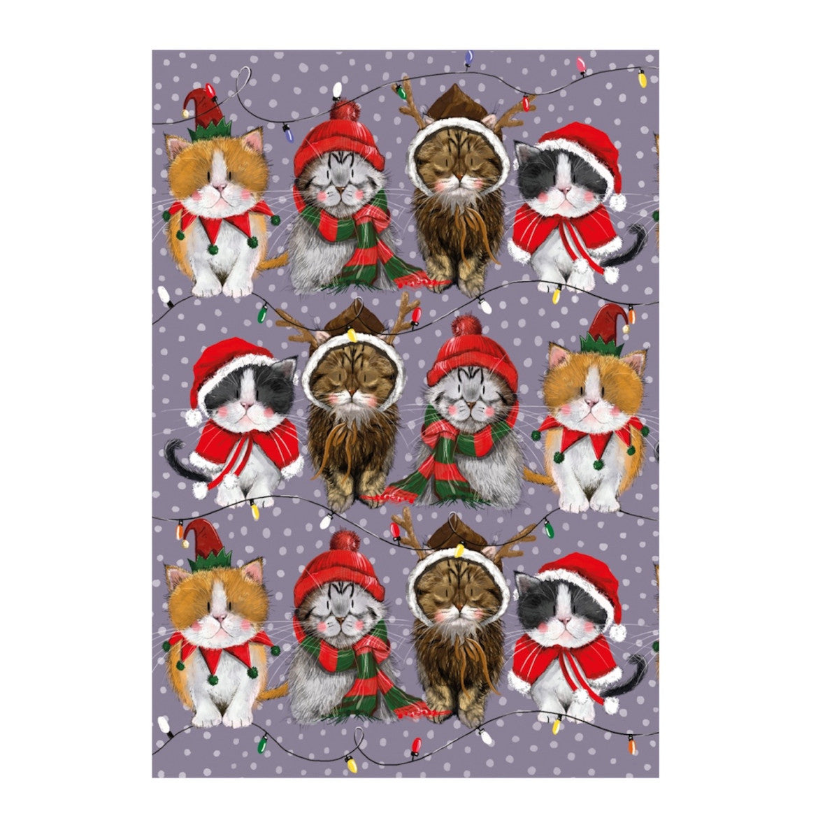 Alex Clark Christmas Cats Roll Wrap