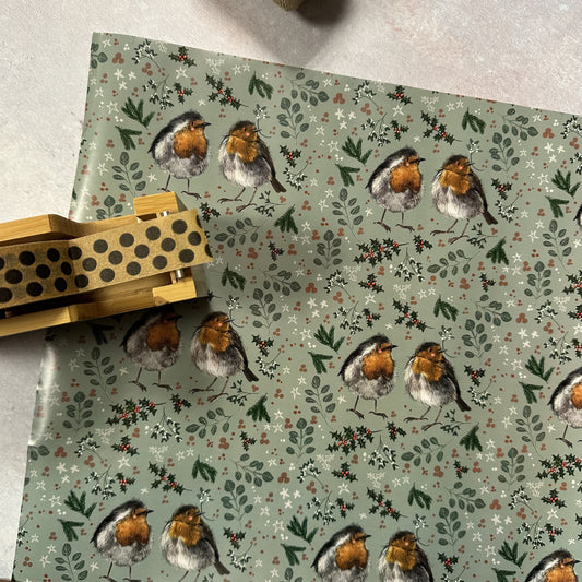 Alex Clark Christmas Robin Roll Wrap