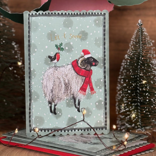 Alex Clark Christmas Sheep Doodles Card Pack