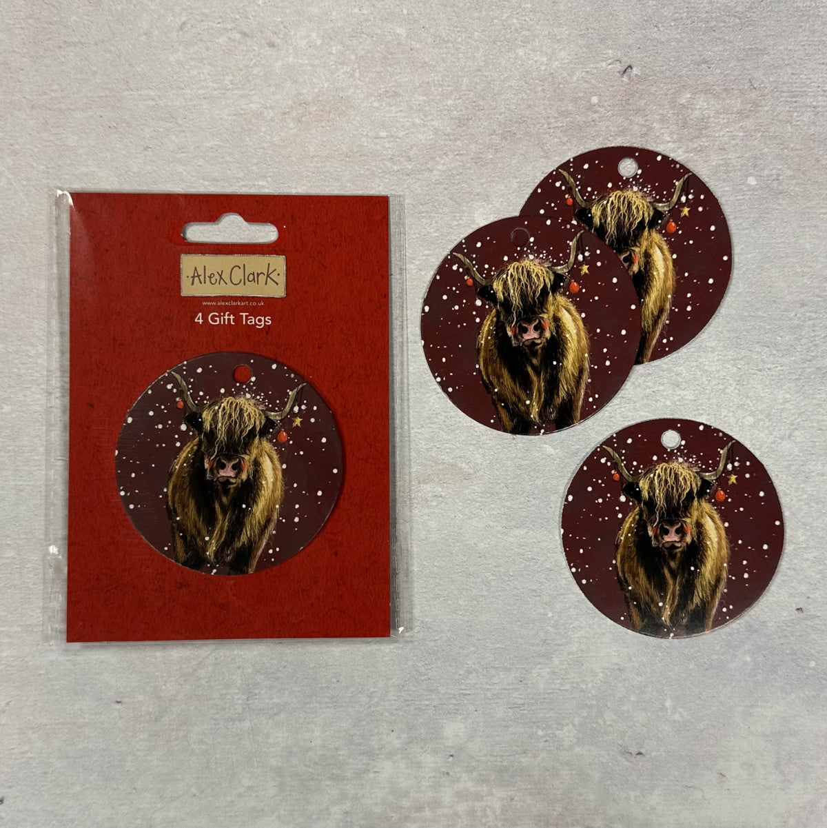 Alex Clark Christmas Sheep & Highland Cow Gift Tags