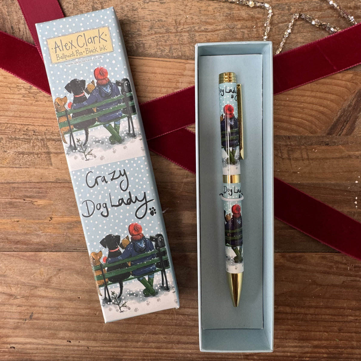 Alex Clark Crazy Dog Lady Ballpoint Pen