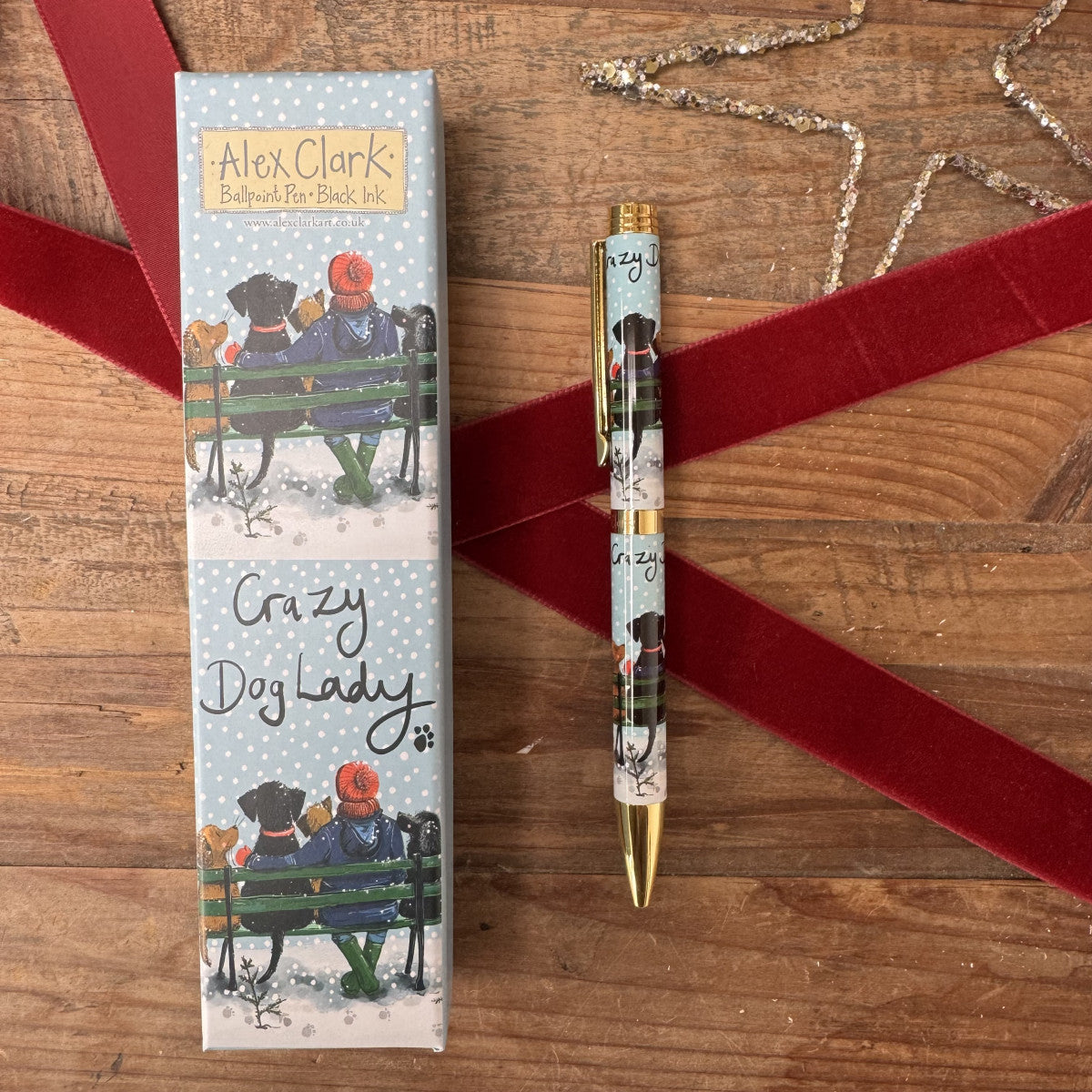 Alex Clark Crazy Dog Lady Ballpoint Pen