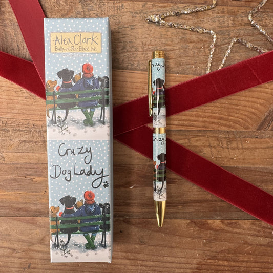 Alex Clark Crazy Dog Lady Ballpoint Pen