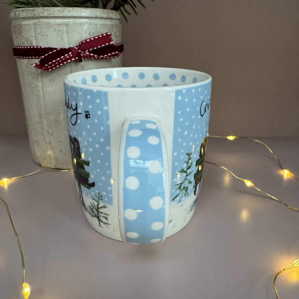 Alex Clark Crazy Dog Lady at Christmas Mug