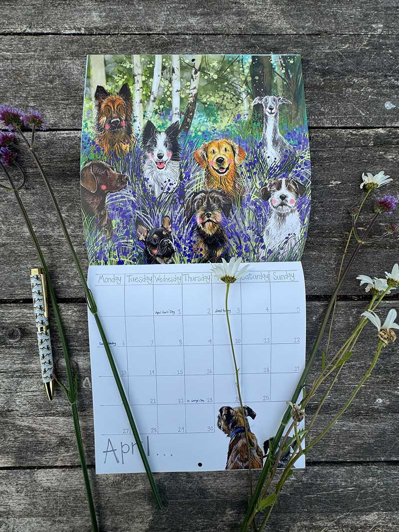 Alex Clark Delightful Dogs Calendar 2026