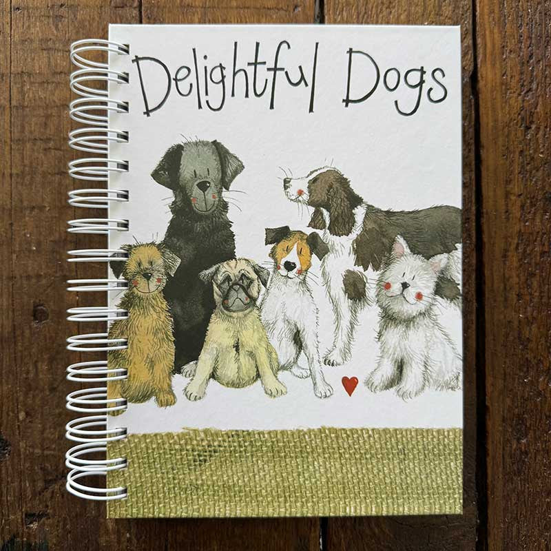 Alex Clark Delightful Dogs Spiral Journal