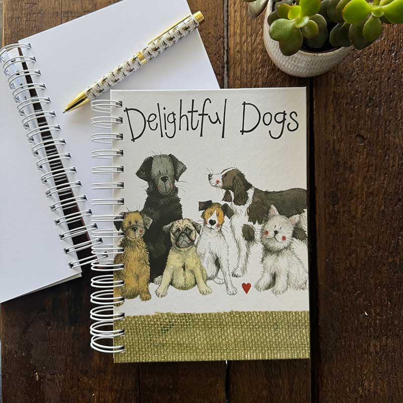Alex Clark Delightful Dogs Spiral Journal