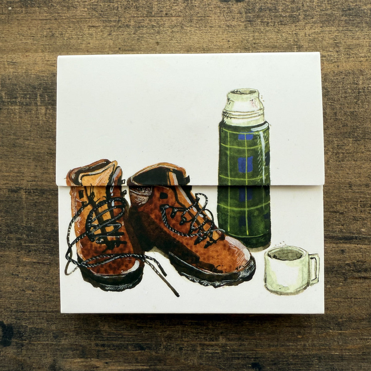Alex Clark Flask & Boots Mini Magnetic Notepad