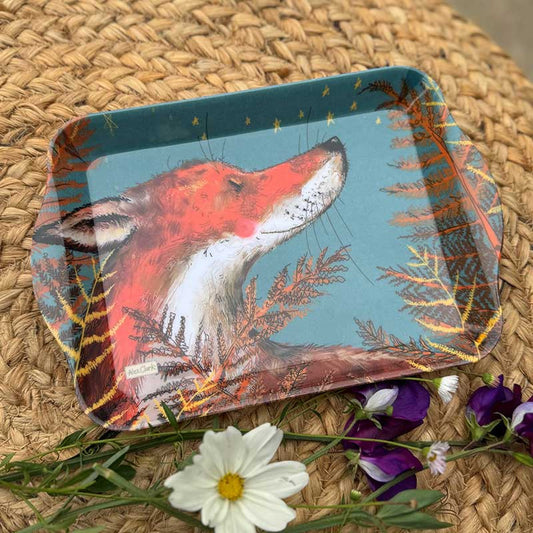 Alex Clark Fox Small Melamine Tray