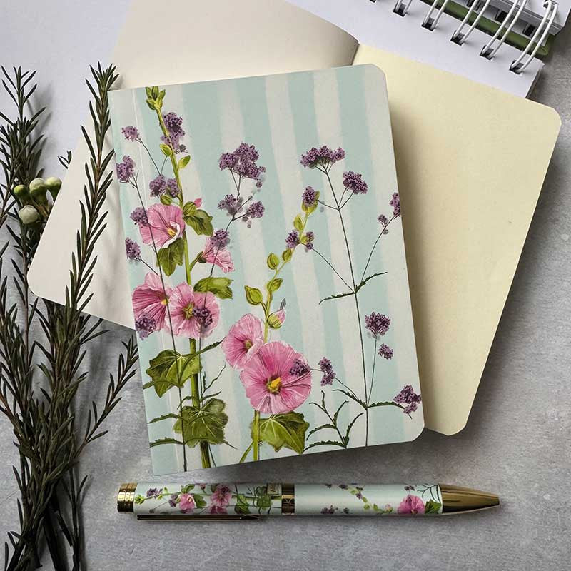 Alex Clark Garden Flowers Blank Notebook