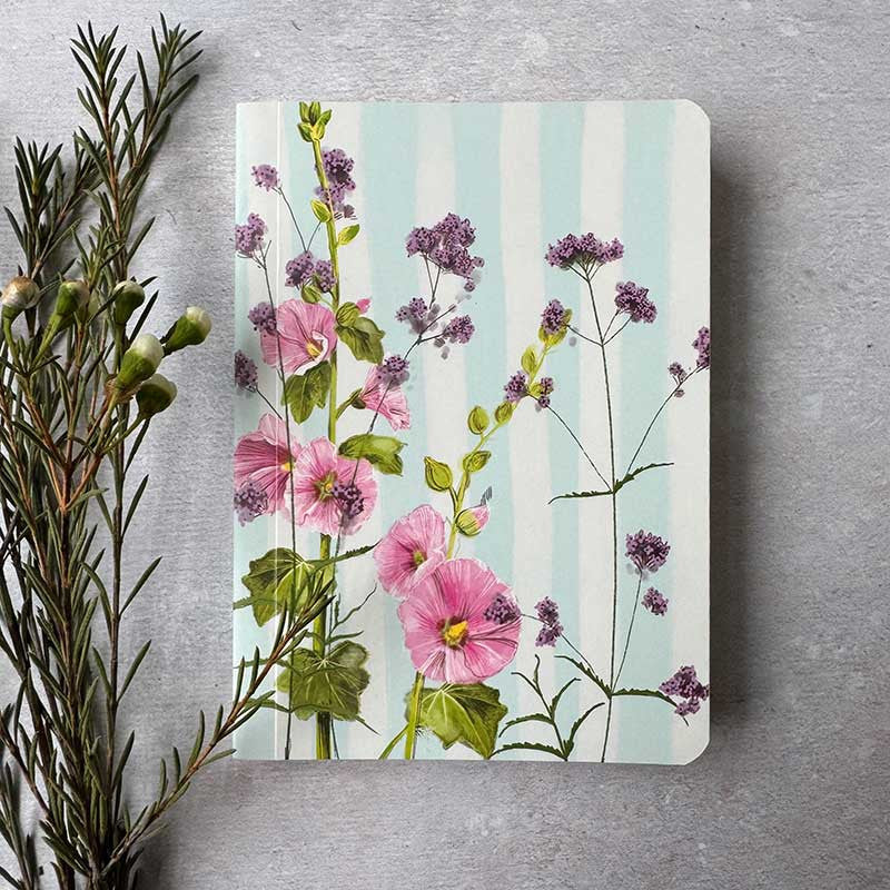 Alex Clark Garden Flowers Blank Notebook