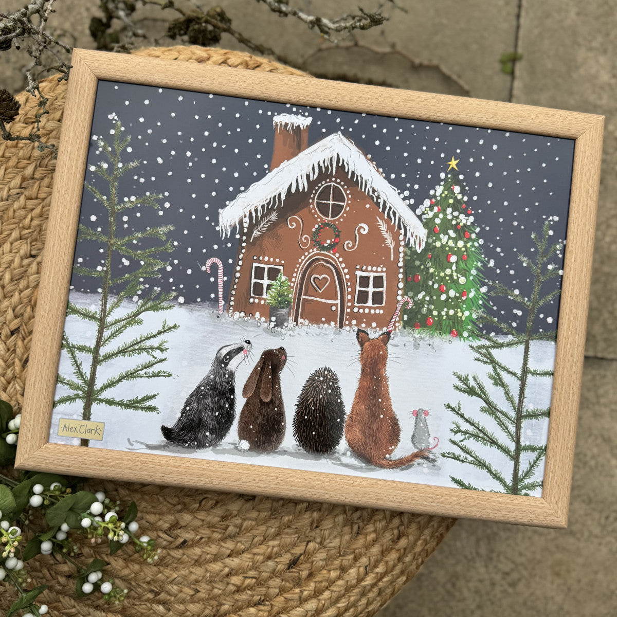 Alex Clark Gingerbread House Lap Tray