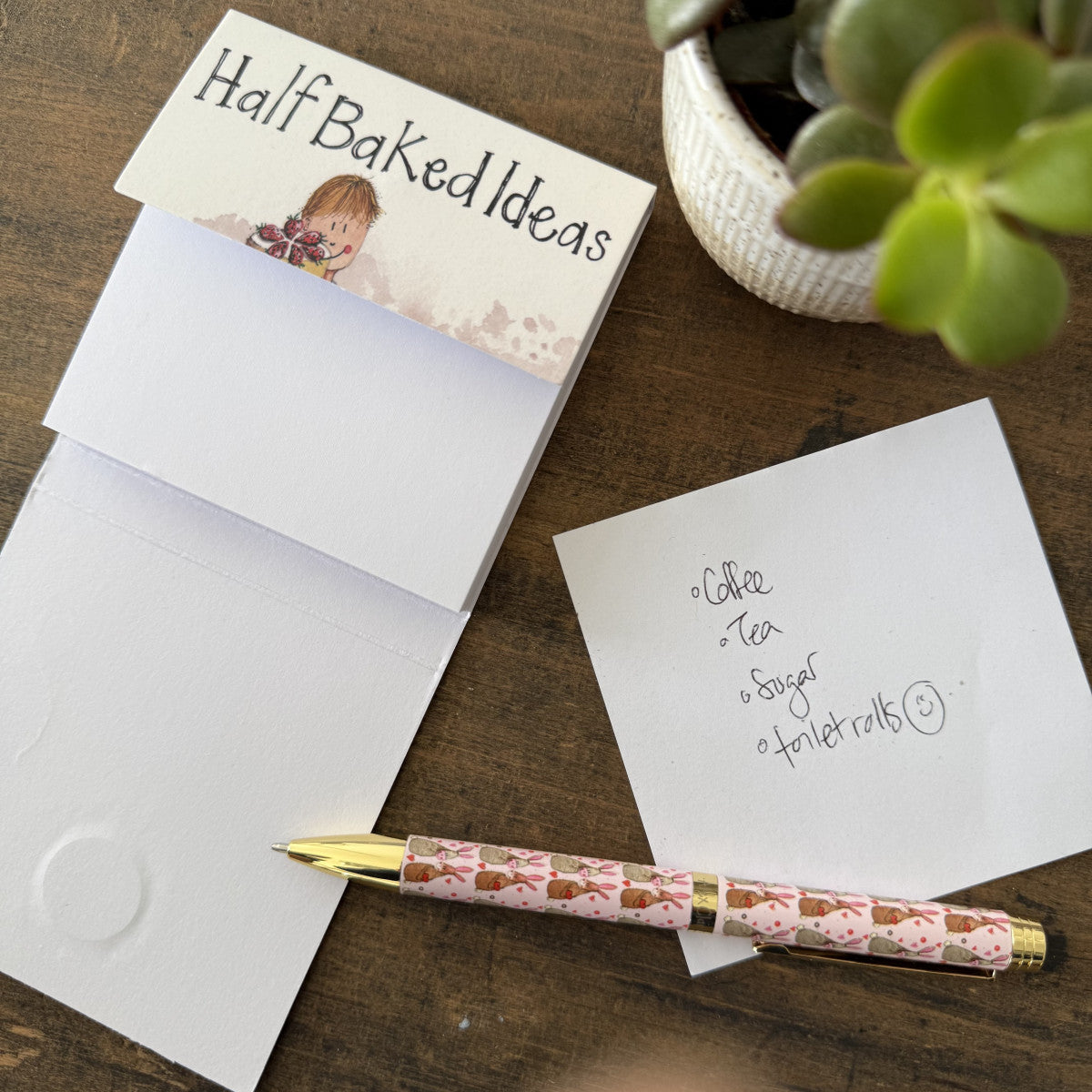 Alex Clark Half Baked Ideas Mini Magnetic Notepad