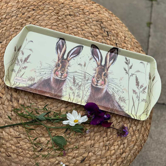 Alex Clark Hares Medium Melamine Tray