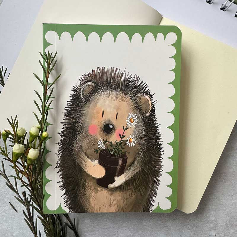 Alex Clark Herbert Hedgehog Blank Notebook
