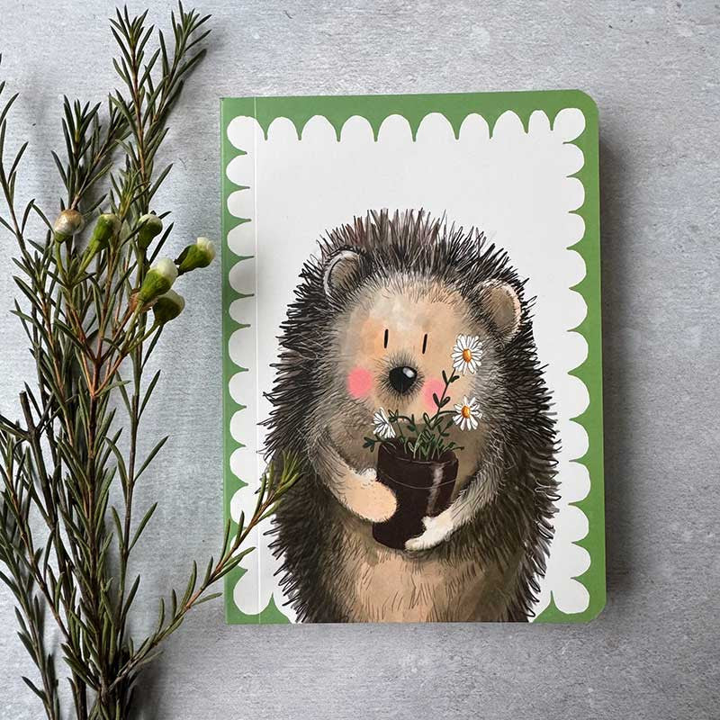 Alex Clark Herbert Hedgehog Blank Notebook