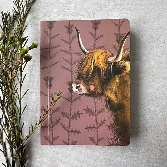 Alex Clark Highland Cow Blank Notebook