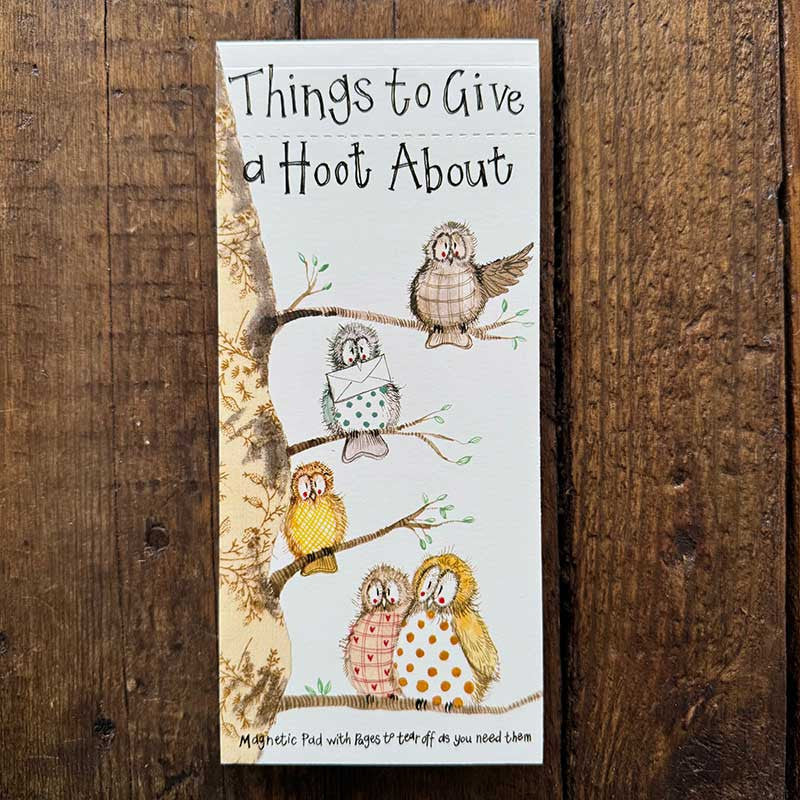 Alex Clark Hooters Owl Magnetic Notepad