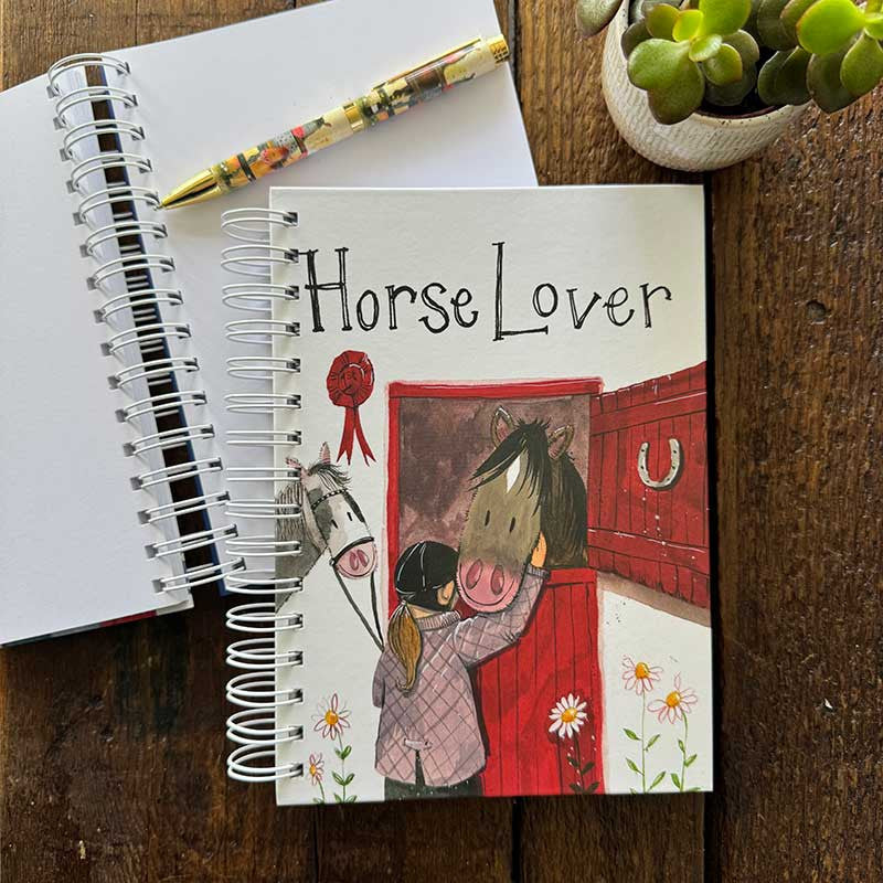Alex Clark Horse Lover Spiral Journal