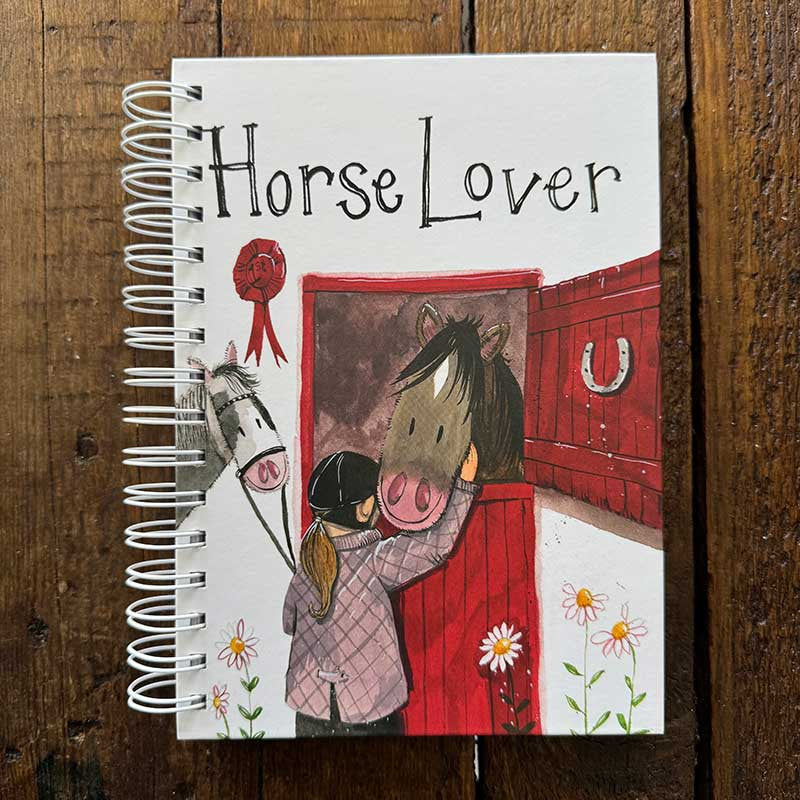 Alex Clark Horse Lover Spiral Journal