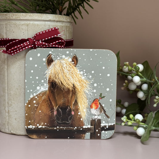 Alex Clark Horse & Robin Coaster