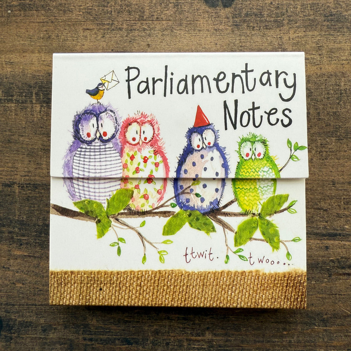 Alex Clark Owl Party Mini Magnetic Notepad