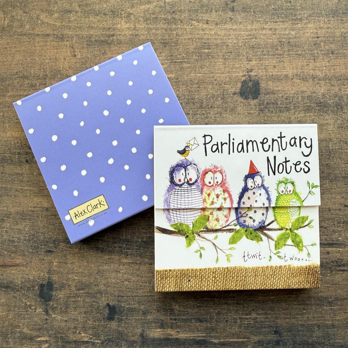 Alex Clark Owl Party Mini Magnetic Notepad