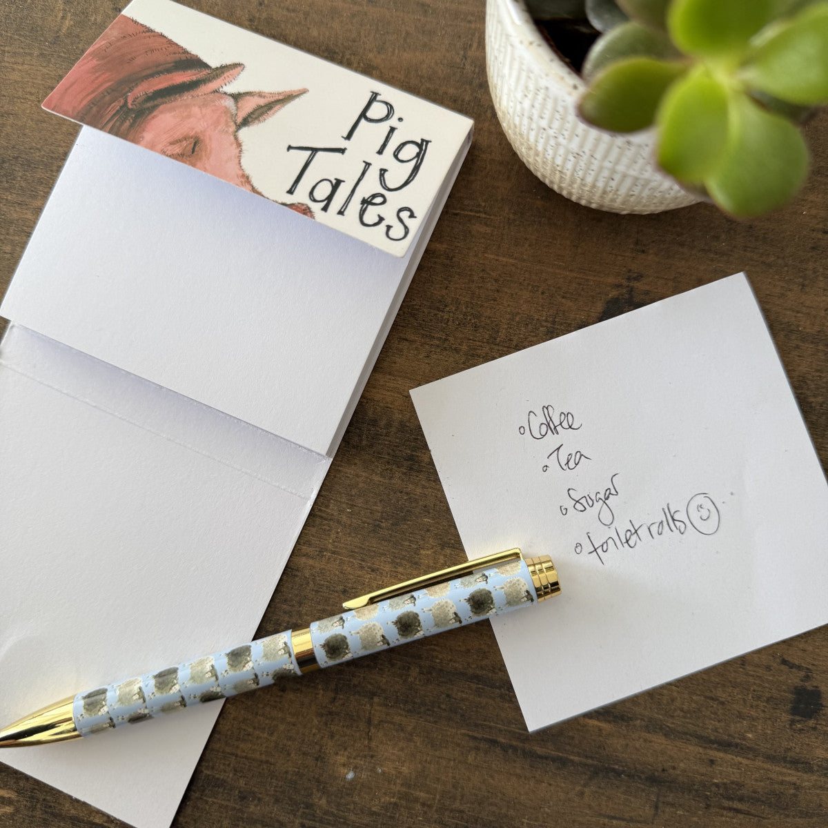 Alex Clark Pig Tales Mini Magnetic Notepad