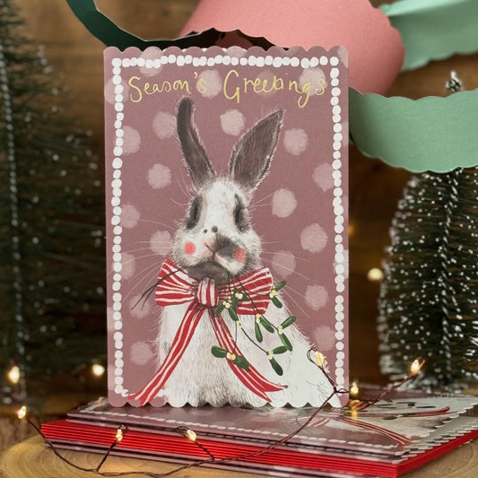 Alex Clark Rabbit & Mistletoe Doodles Card Pack