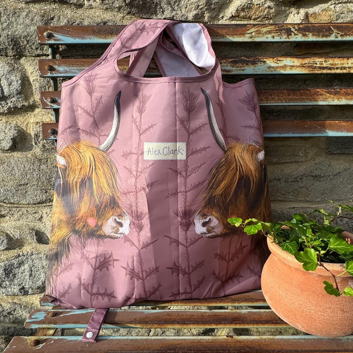 Alex Clark Reusable Shopping Bag Highland Cow