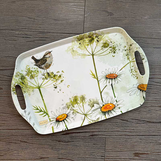 Alex Clark Wren & Cow Parsley Large Melamine Tray