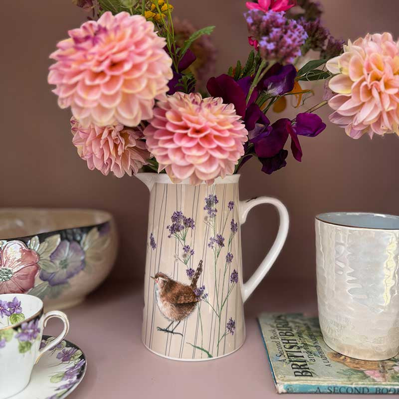 Alex Clark Wren and Verbena Jug
