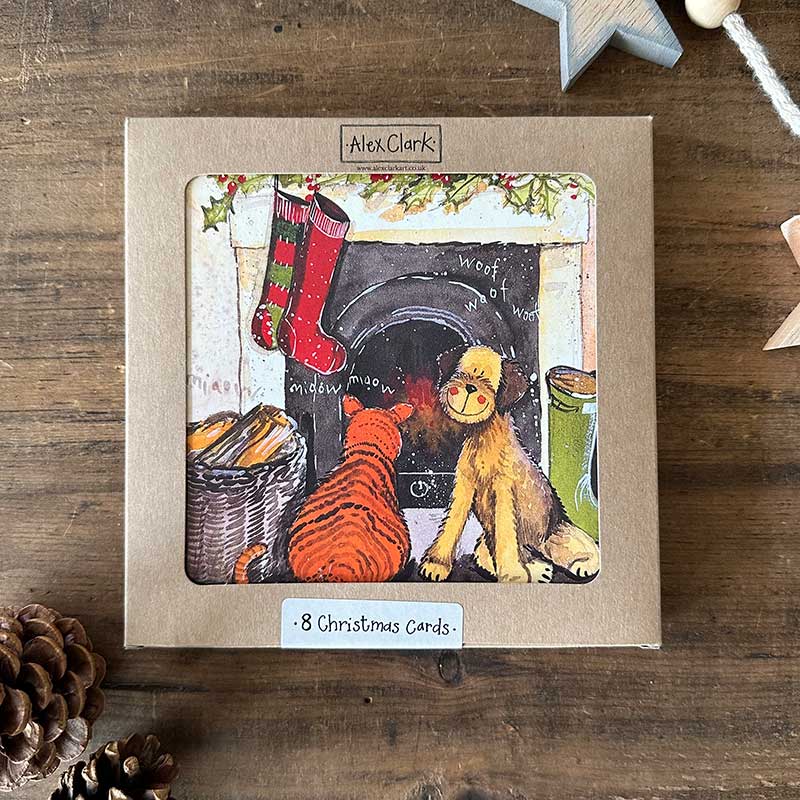 Alex Clark Yuletide Hearth Boxed Christmas Cards
