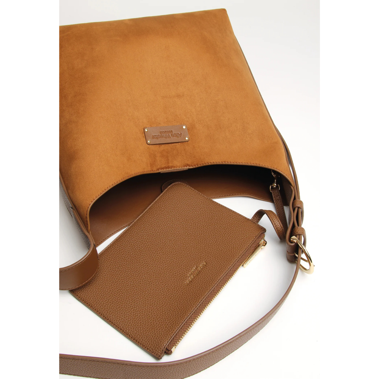 Alice Wheeler Kensington Suede Hobo Bag