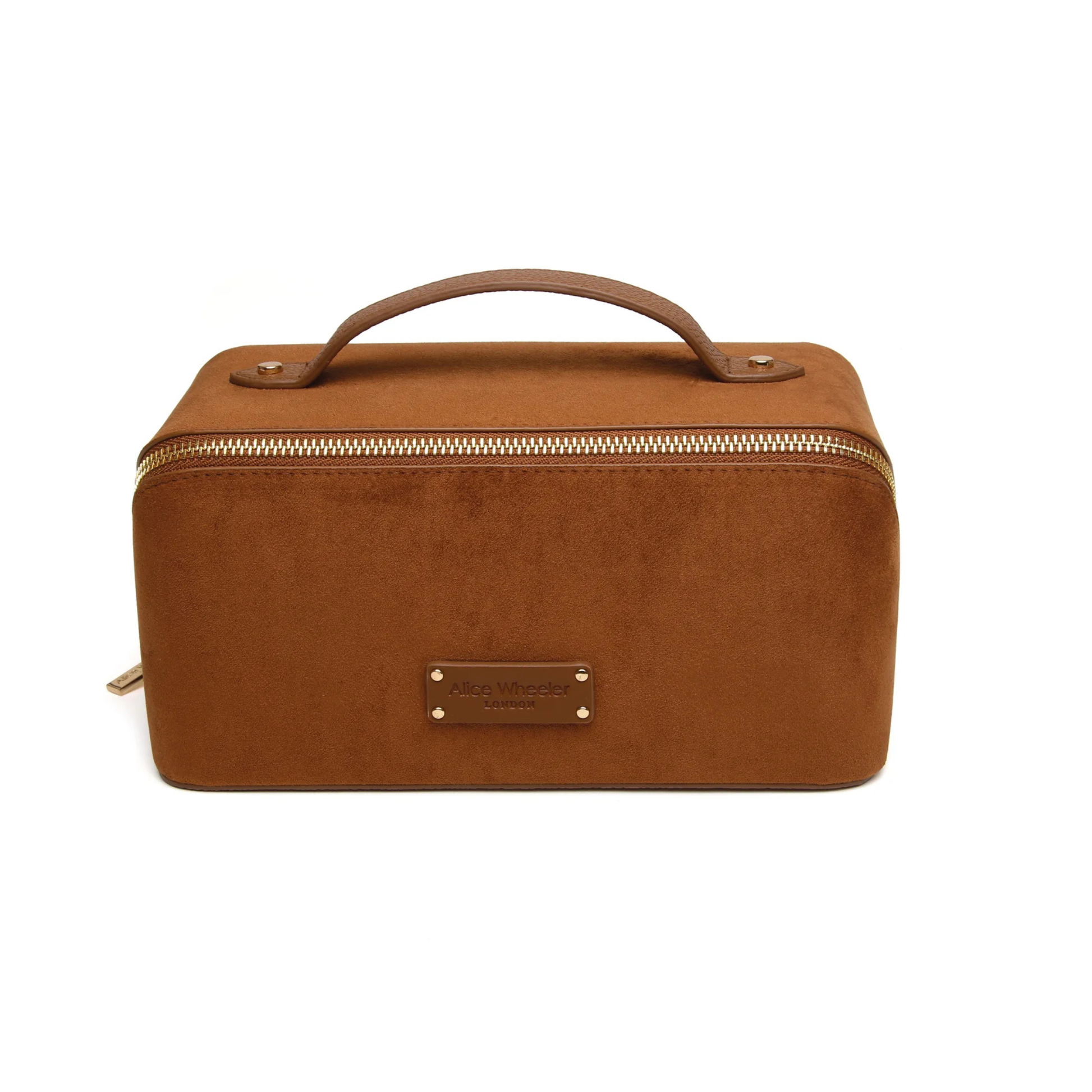 Alice Wheeler Kensington Suede Train Case