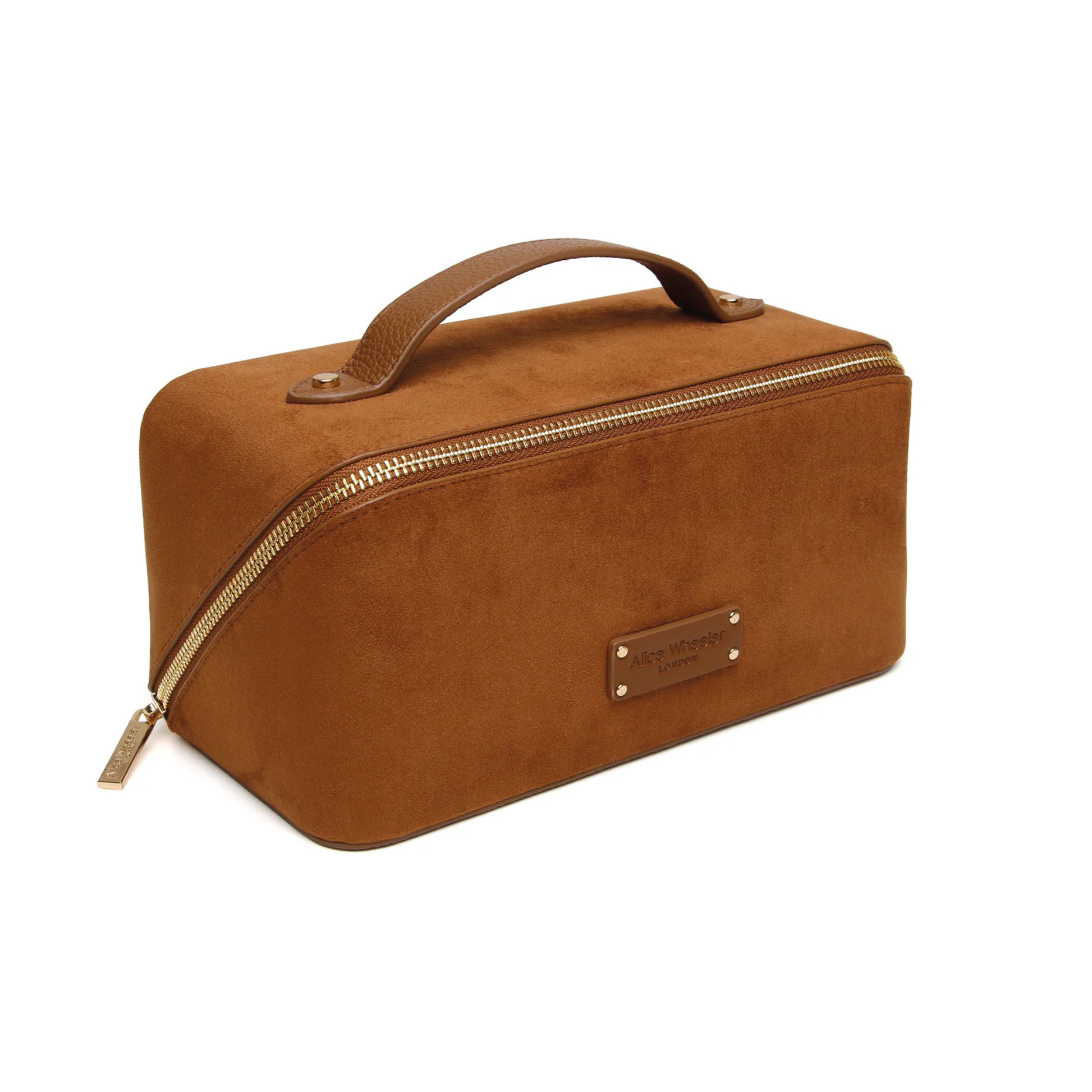 Alice Wheeler Kensington Suede Train Case