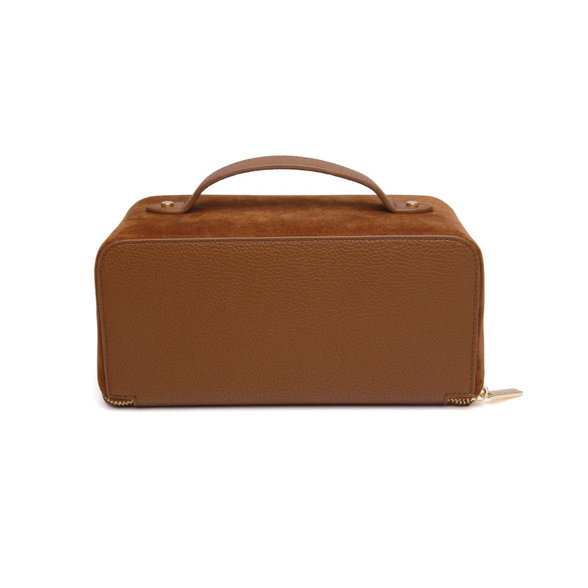Alice Wheeler Kensington Suede Train Case