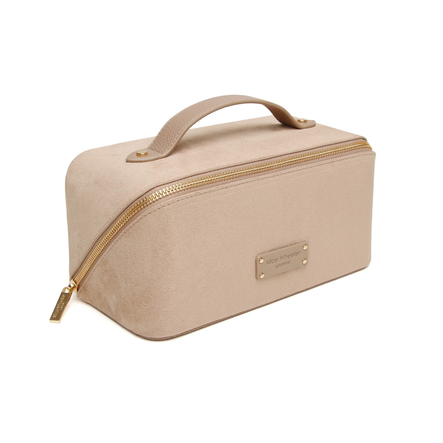 Alice Wheeler Kensington Suede Train Case