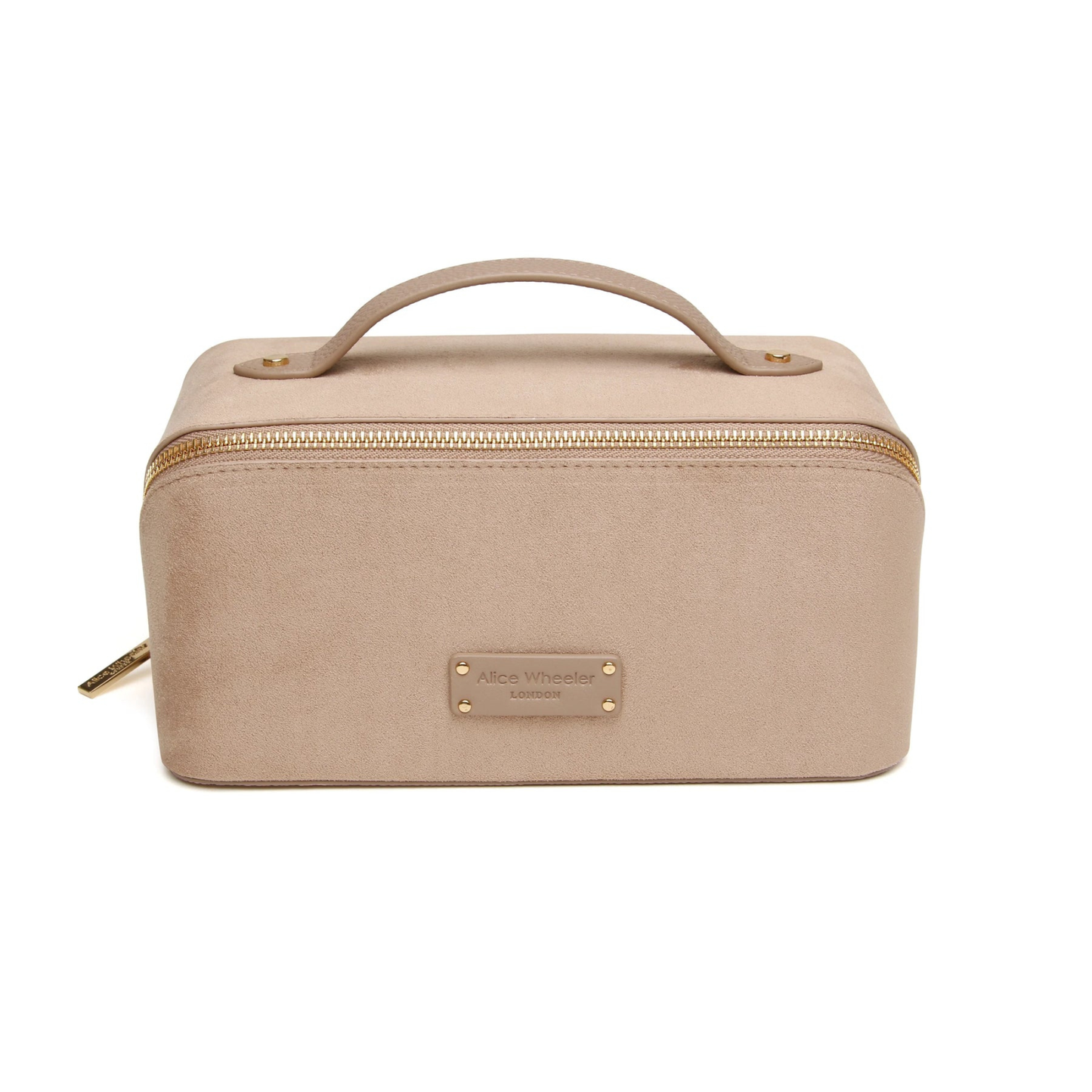 Alice Wheeler Kensington Suede Train Case