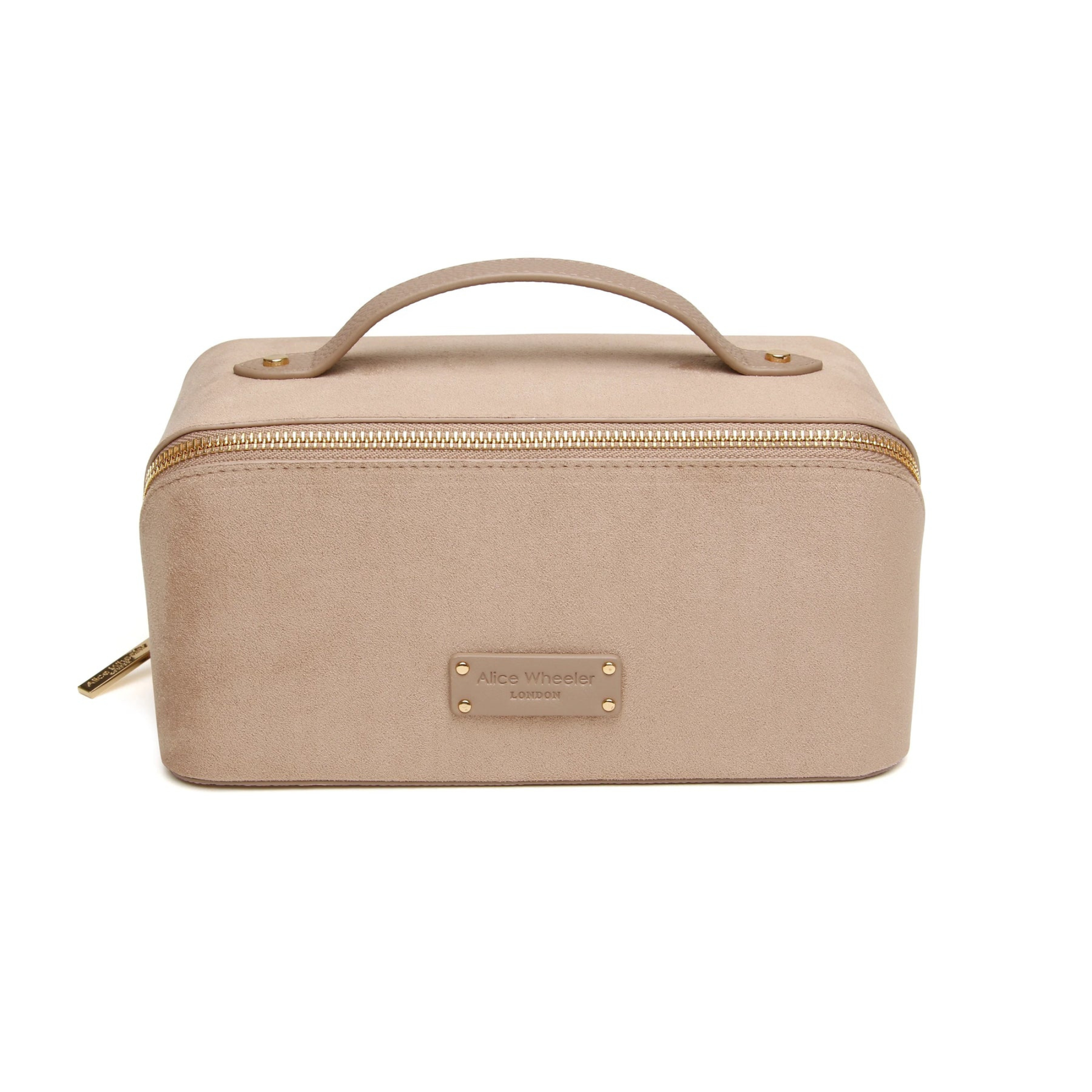 Alice Wheeler Kensington Suede Train Case