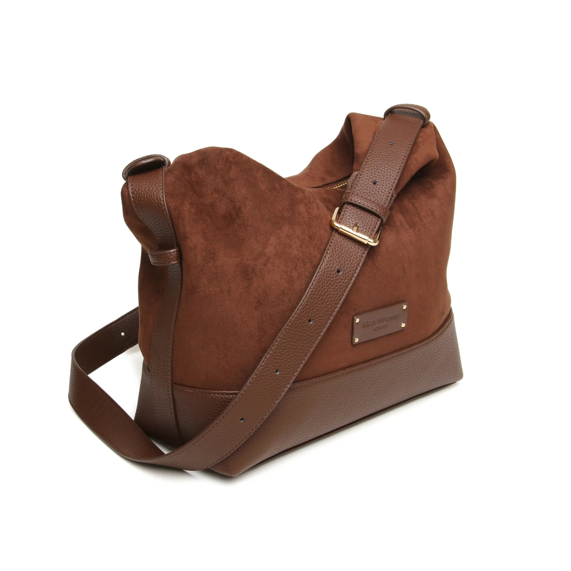 Alice Wheeler Large Kensington Suedette Cross Body Bag