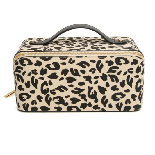 Alice Wheeler Large Leopard Train Case