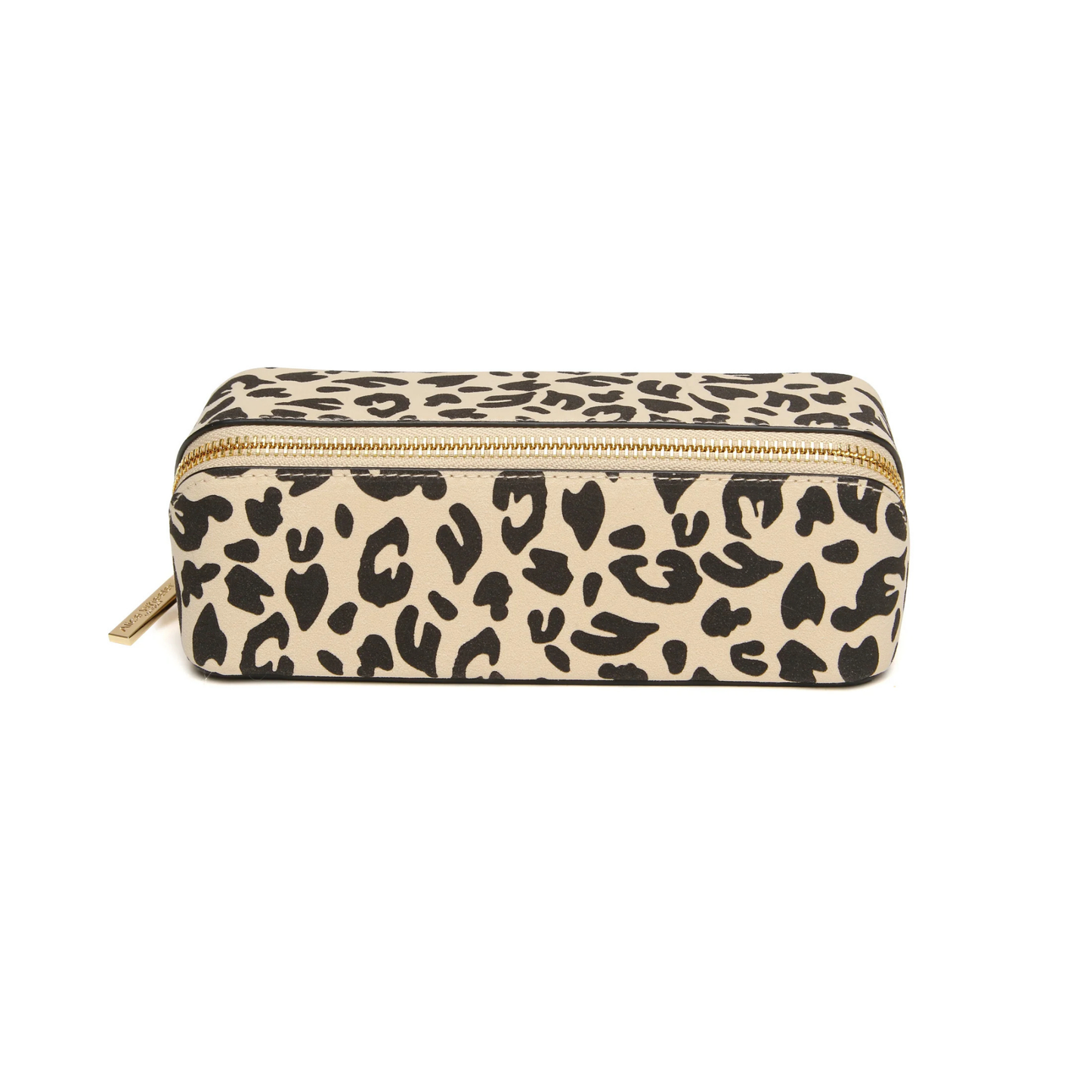 Alice Wheeler Leopard Small Train Case
