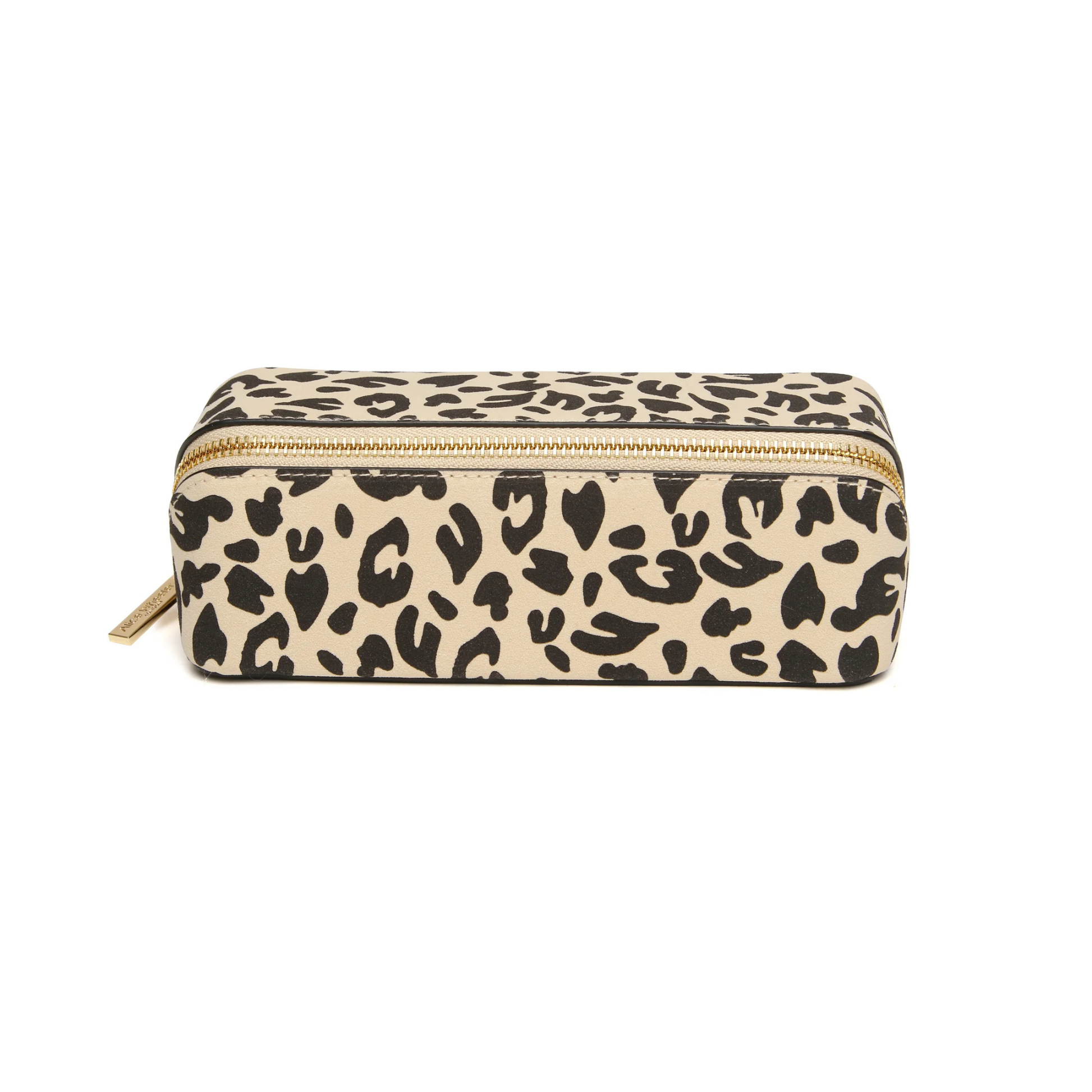 Alice Wheeler Leopard Small Train Case