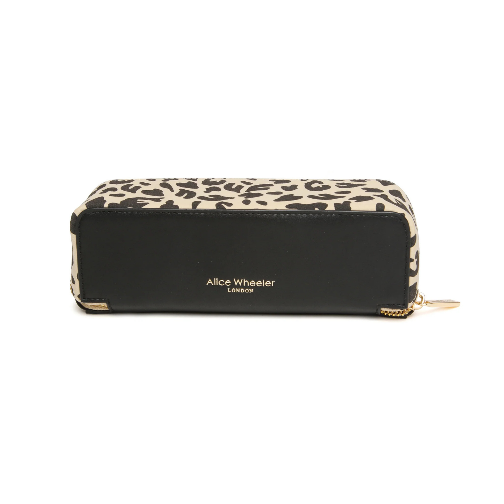 Alice Wheeler Leopard Small Train Case