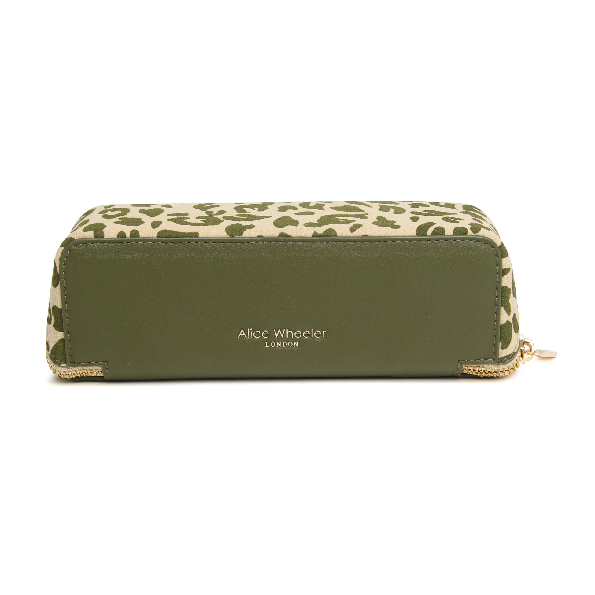 Alice Wheeler Leopard Small Train Case