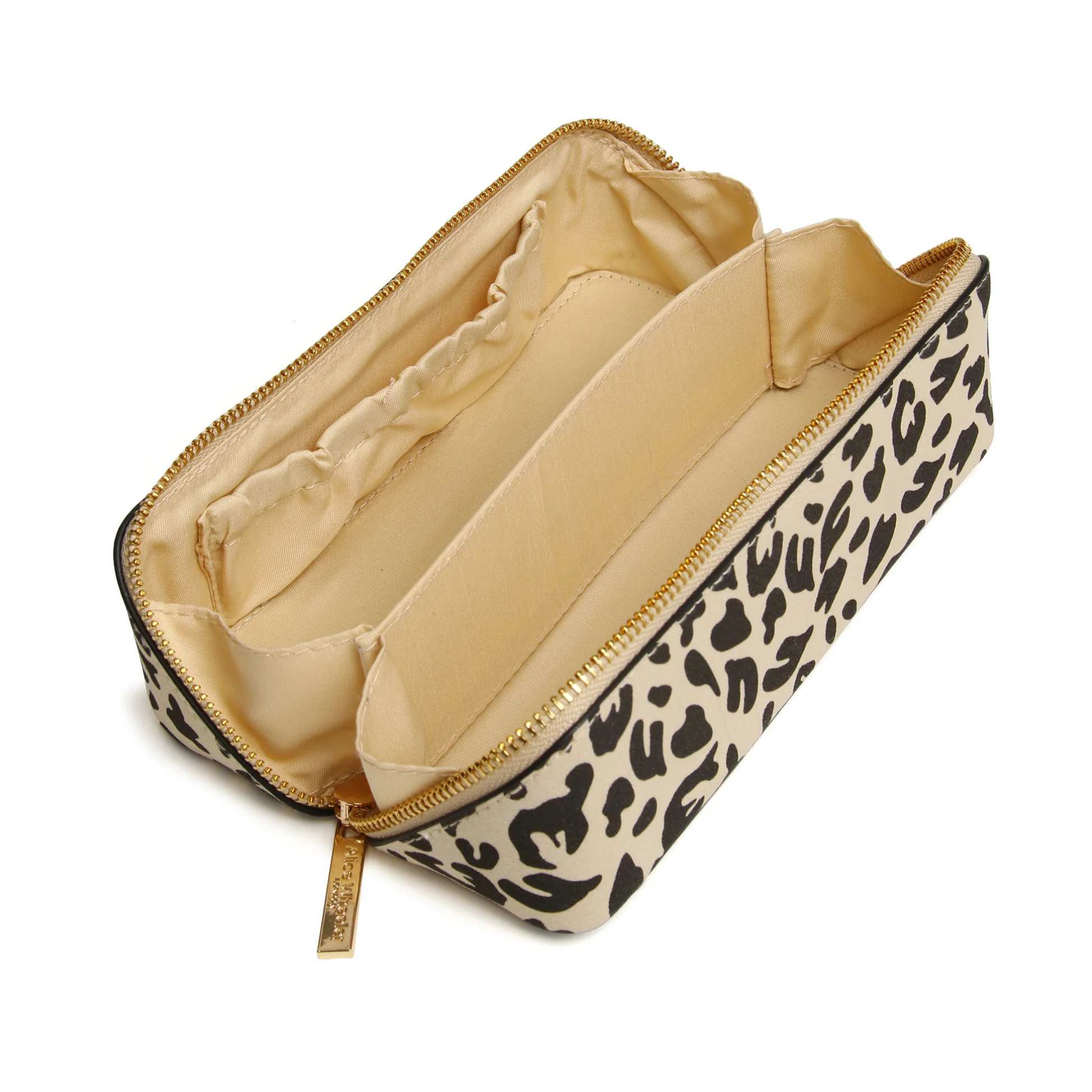 Alice Wheeler Leopard Small Train Case