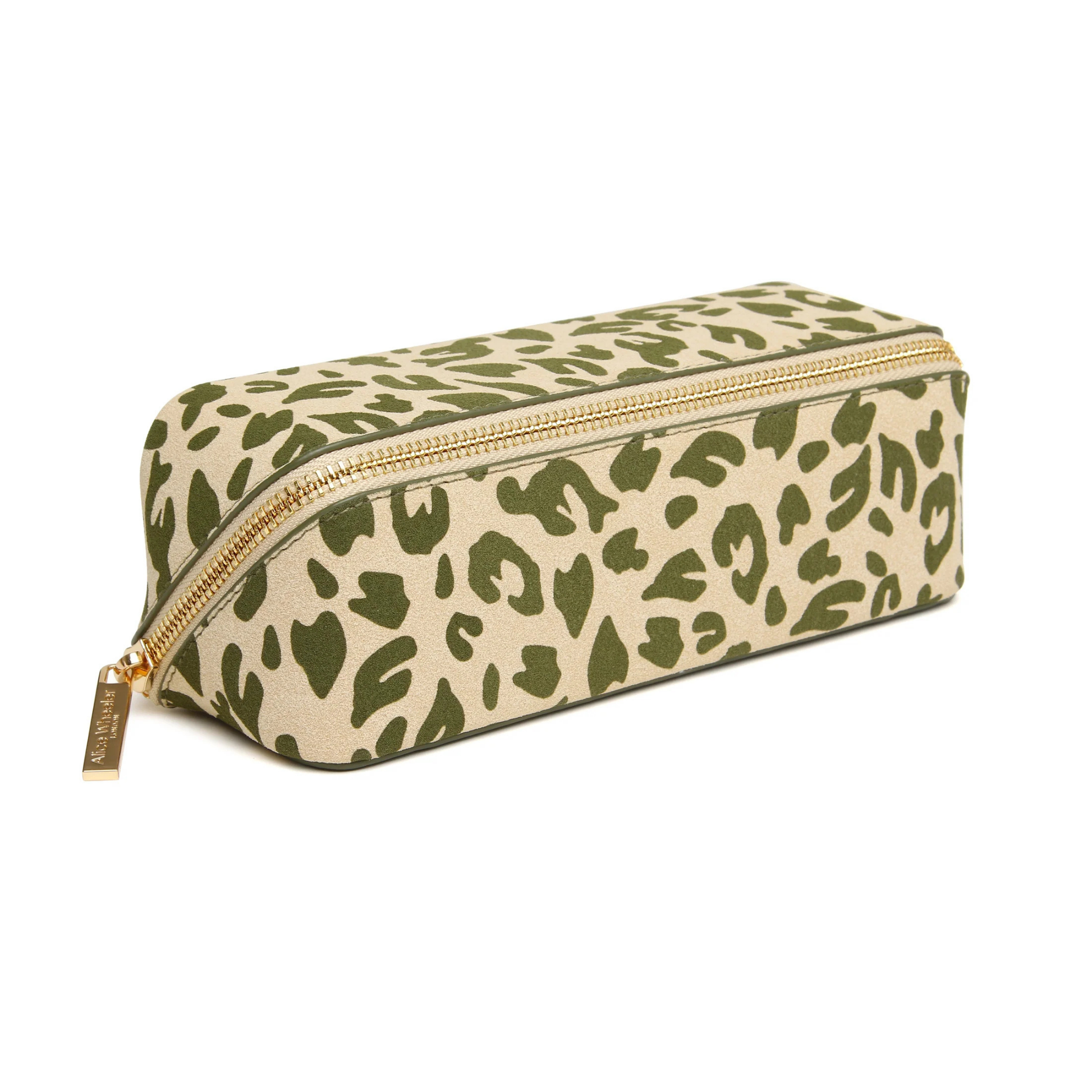 Alice Wheeler Leopard Small Train Case