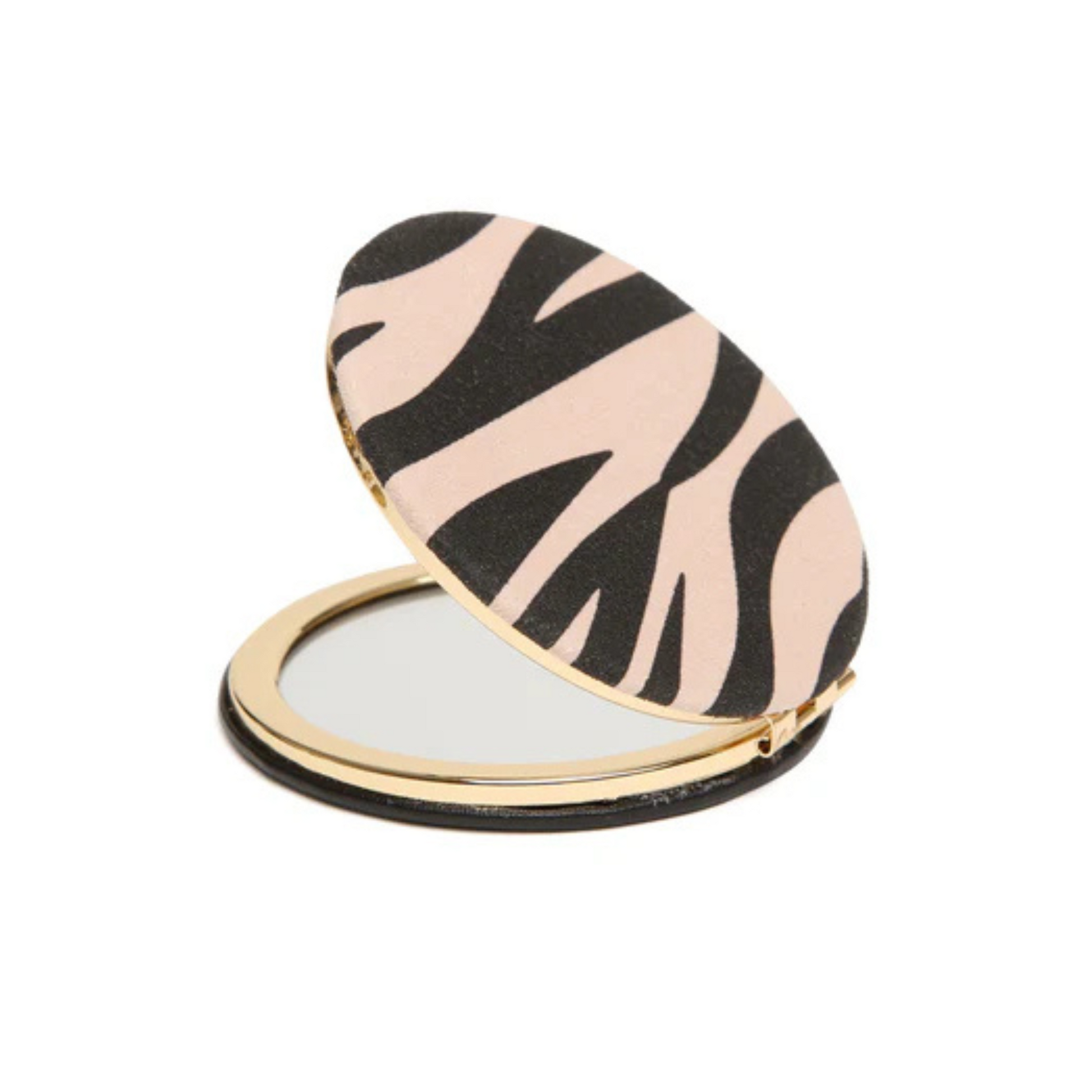 Alice Wheeler Zebra Round Compact Mirror