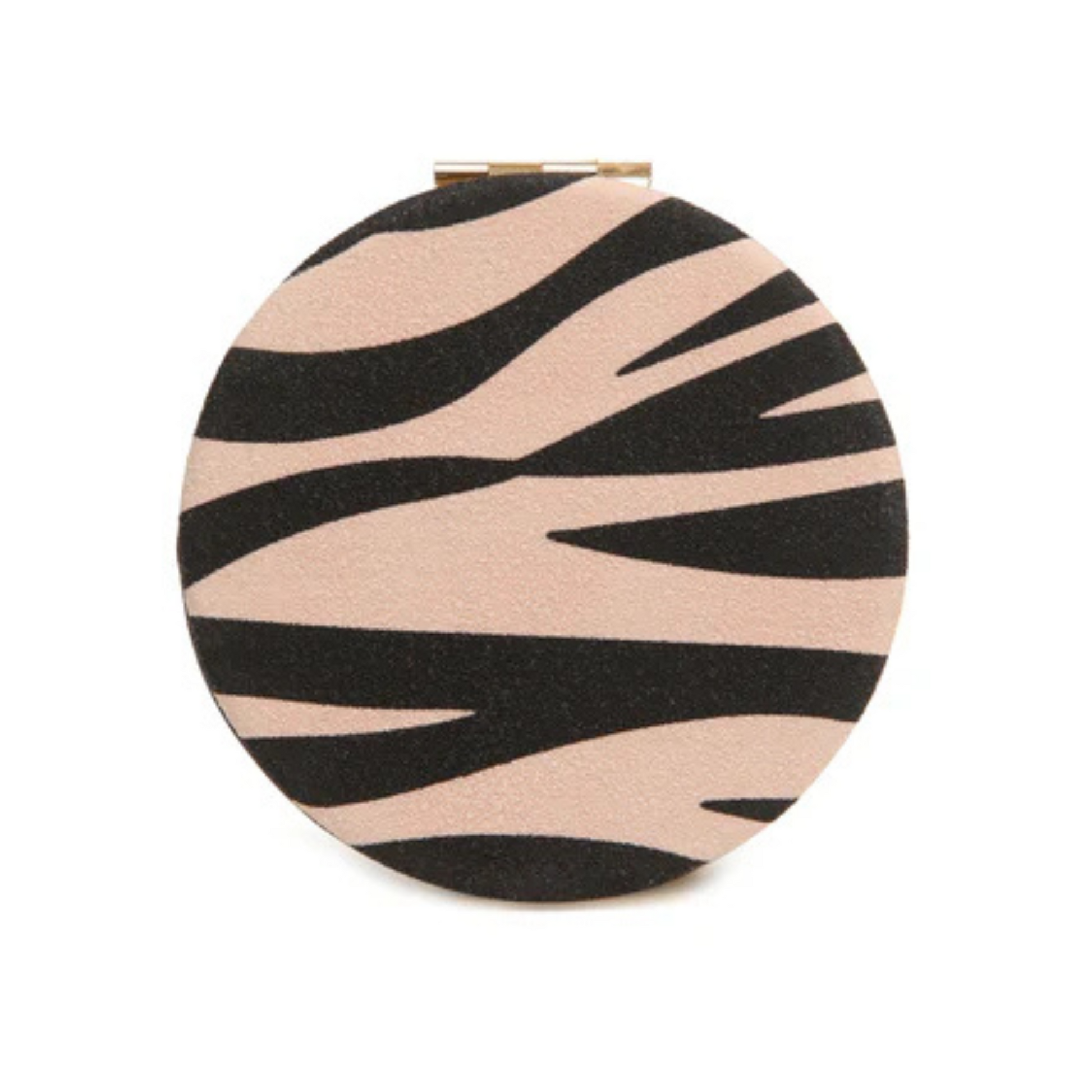 Alice Wheeler Zebra Round Compact Mirror